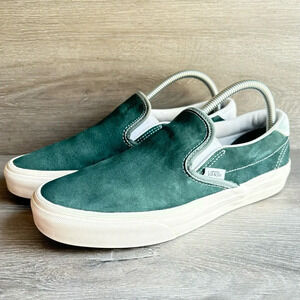 Vans Slip-On 59’ Pig Suede ‘Jungle Green’ Sneaker Unisex M 7.5 / W 9